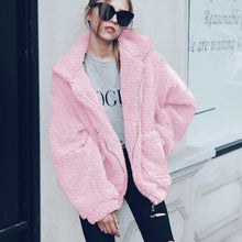 Load image into Gallery viewer, Fur coat women 2019 short casual winter basic jacket women fashion zipper warm solid autumn coat female jacket outwear BDR1007