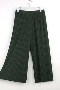 Fold Pleated Pants Trousers For Women Bottoms All Reason Casual Pants Mid Waist Wide Leg Pants Female Pantalon Mujer