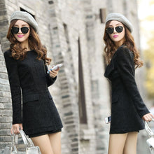 Load image into Gallery viewer, 2019 Elegant Turn Down Collar Winter Warm Woolen Women Coat Jackets Female Casual Clothing Fashion Women Slim Overcoat Plus  -8