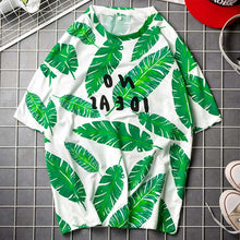 Load image into Gallery viewer, Korean Women shirts letters stripe Kawaii tops O-Neck All-match Students t-shirts autumn Harajuku Loose Clothing Casual T shirt