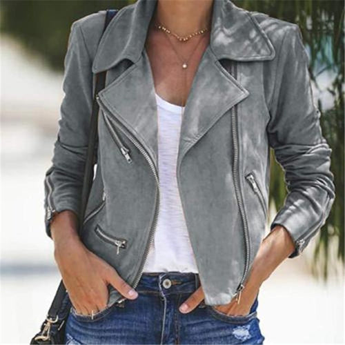 Autumn Winter Coat Women Polyurethane Leather Jacket Cool Sexy Slim Streetwear Lapel Zipper Motorcycle Short Coat