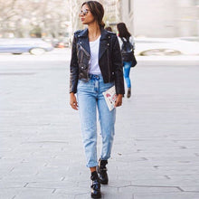 Load image into Gallery viewer, Basics Classic Straight Jeans Women Boyfriend High Waist Vintage Denim Trousers Loose Harem Cowboy Casual Ladies Bottom Street