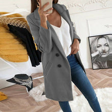 Load image into Gallery viewer, Hirigin Sexy Women's Slim Casual Cardigan Jacket Tops Outwear Button Jacket Career Formal Long Coat Slim Fit For Female