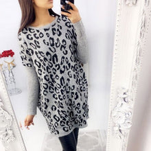 Load image into Gallery viewer, Fashion Thick Dress For Women Print Long Sleeve Loose Mini Dress Pregrant Women Cloting