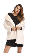 Load image into Gallery viewer, New arrival Winter Coat For Women Faux Fur Fluffy Long Coats Jacket Coat Warm Open Front Outwear Winter Blends Women Clotings