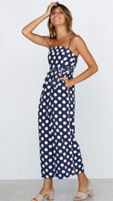 Load image into Gallery viewer, Women's Dot Clubwear Summer Bodycon Party Jumpsuit Romper Women Halter Dots Print Sleeveless Jumpsuits Cloting