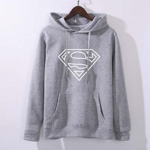 Movie Superhero Style Cloting Women Hoodie Female Superman Hoodies Long Sleeve Casual Sweatshirt Loose Cotton Pullovers