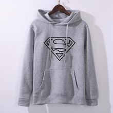 Load image into Gallery viewer, Movie Superhero Style Cloting Women Hoodie Female Superman Hoodies Long Sleeve Casual Sweatshirt Loose Cotton Pullovers