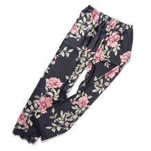 Load image into Gallery viewer, 2019 Women Silk Satin Sleep Bottoms Comfort Soft Pajamas Pants Floral Printed Elastic Long Pants Sleepwear Homewear 9 Styles