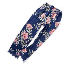 Load image into Gallery viewer, 2019 Women Silk Satin Sleep Bottoms Comfort Soft Pajamas Pants Floral Printed Elastic Long Pants Sleepwear Homewear 9 Styles