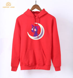 Kawaii Sailor Moon Anime Hoodie For Girls 2019 Hot Sale Spring Autumn Kawaii Sweatshirts Women's Harajuku Hoodies Brand Cloting